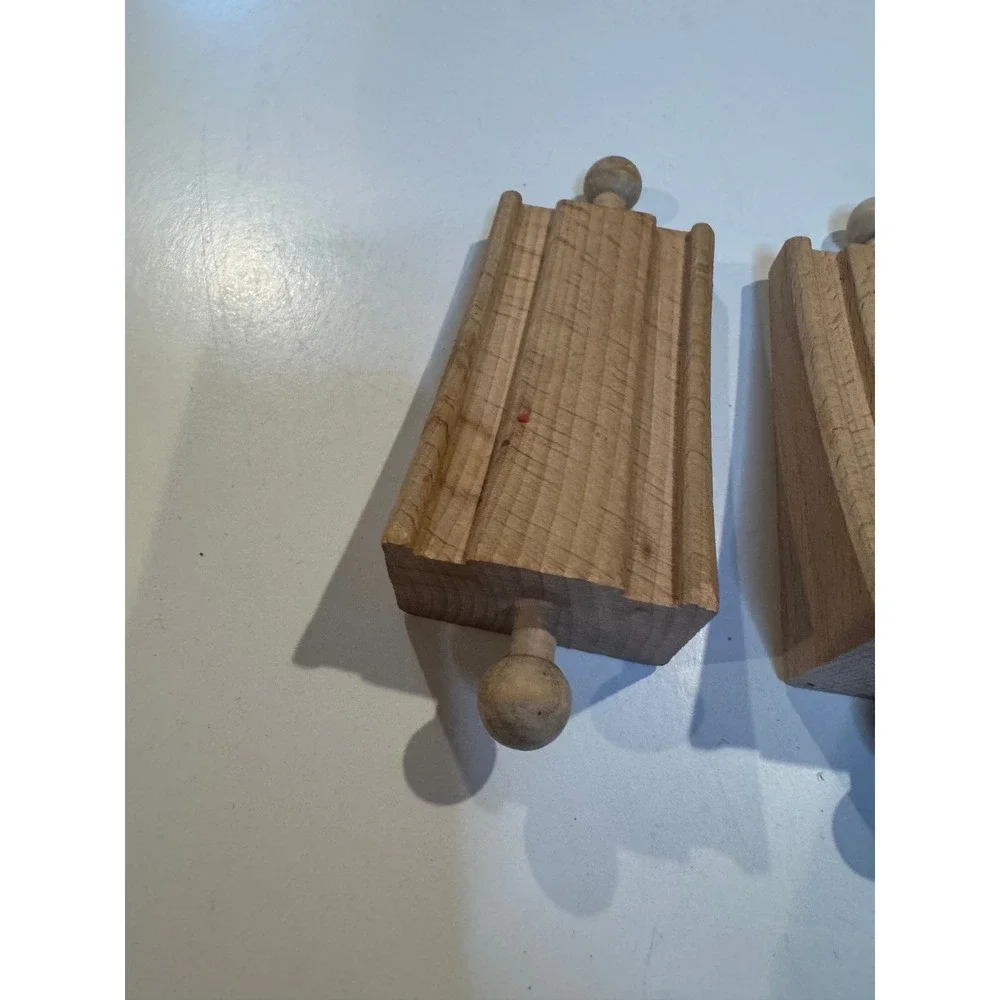 Vintage BRIO Wooden Train Track Lot Curved‎ Track Pieces Replacement Parts